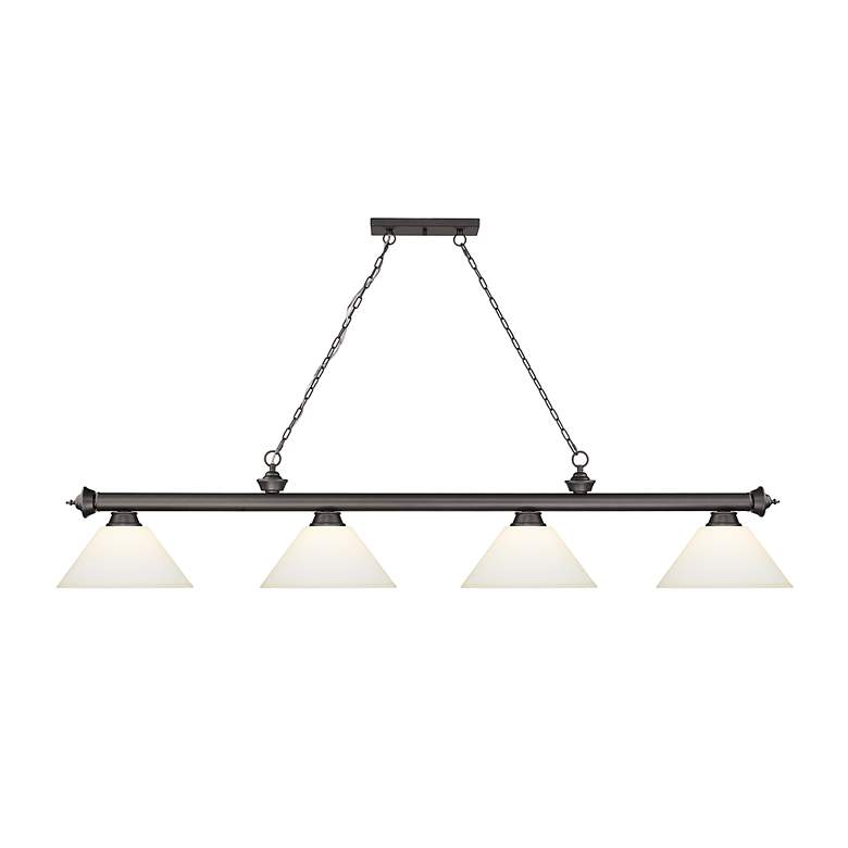 Image 5 Cordon by Z-Lite Bronze 4 Light Billiard Light more views