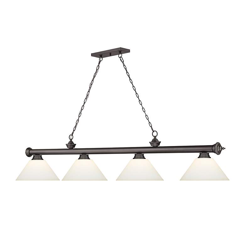 Image 6 Cordon by Z-Lite Bronze 4 Light Billiard Light more views