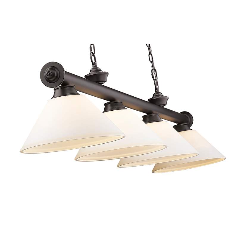 Image 7 Cordon by Z-Lite Bronze 4 Light Billiard Light more views