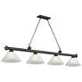 Cordon by Z-Lite Bronze 4 Light Billiard Light