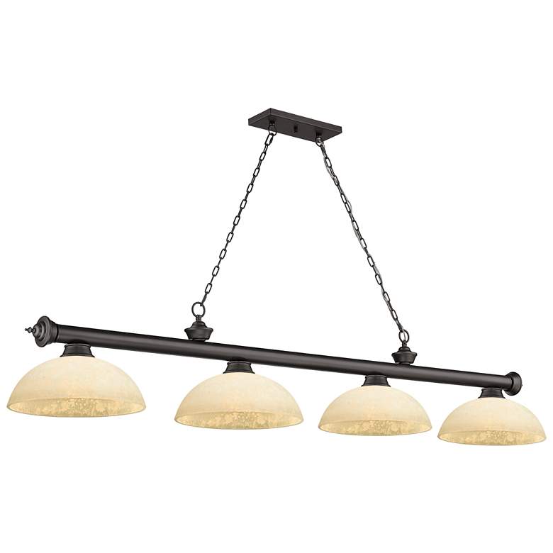 Image 1 Cordon by Z-Lite Bronze 4 Light Billiard Light
