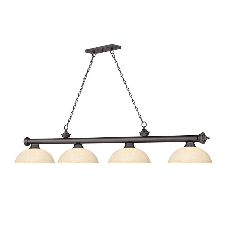 Image 6 Cordon by Z-Lite Bronze 4 Light Billiard Light more views