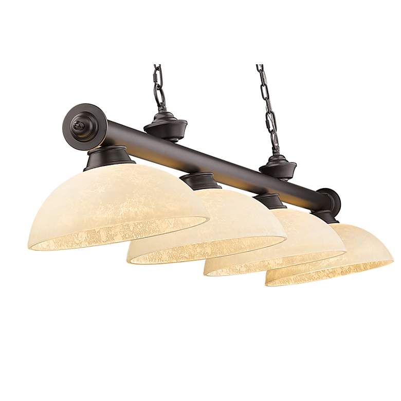 Image 7 Cordon by Z-Lite Bronze 4 Light Billiard Light more views