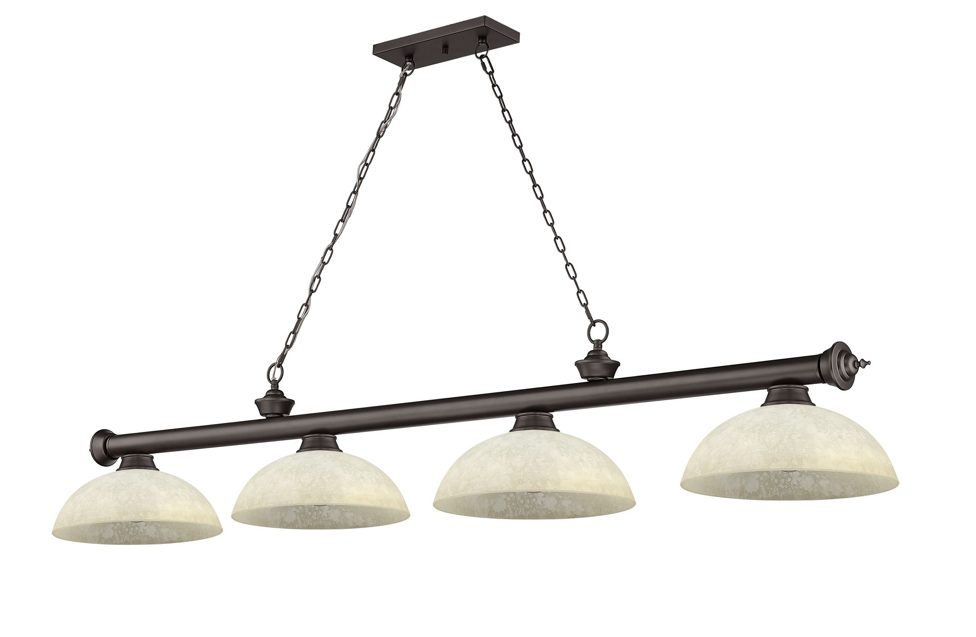 Cordon by Z-Lite Bronze 4 Light Billiard Light