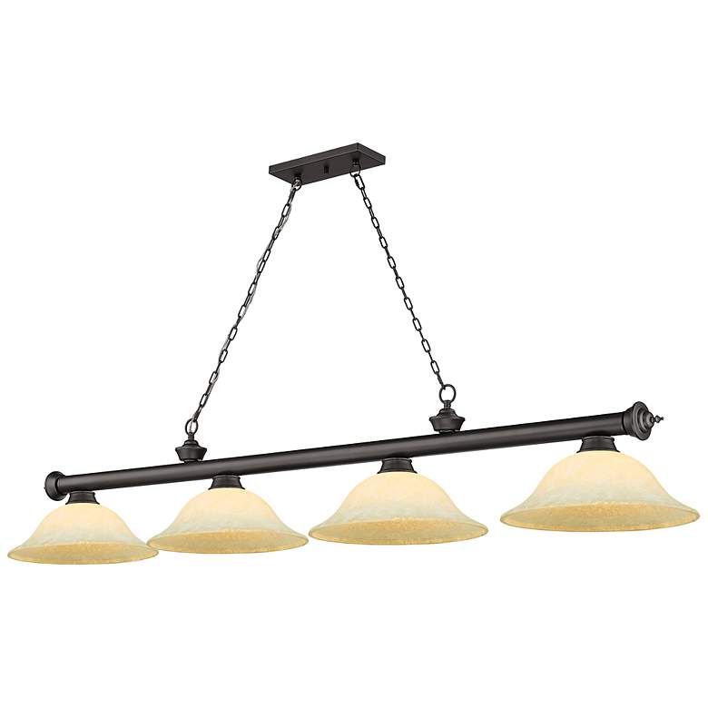 Image 3 Cordon by Z-Lite Bronze 4 Light Billiard Light