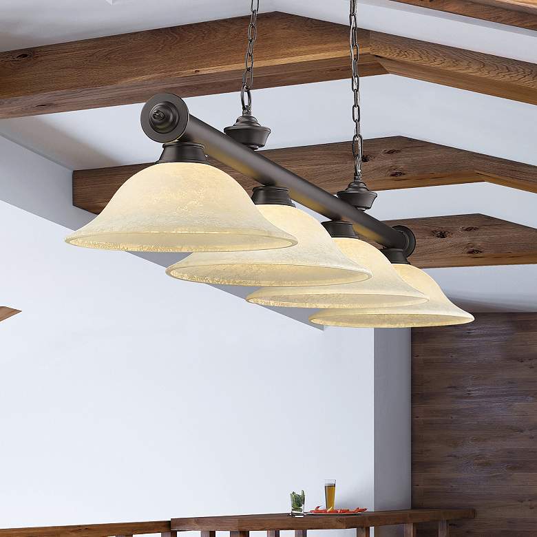 Image 2 Cordon by Z-Lite Bronze 4 Light Billiard Light