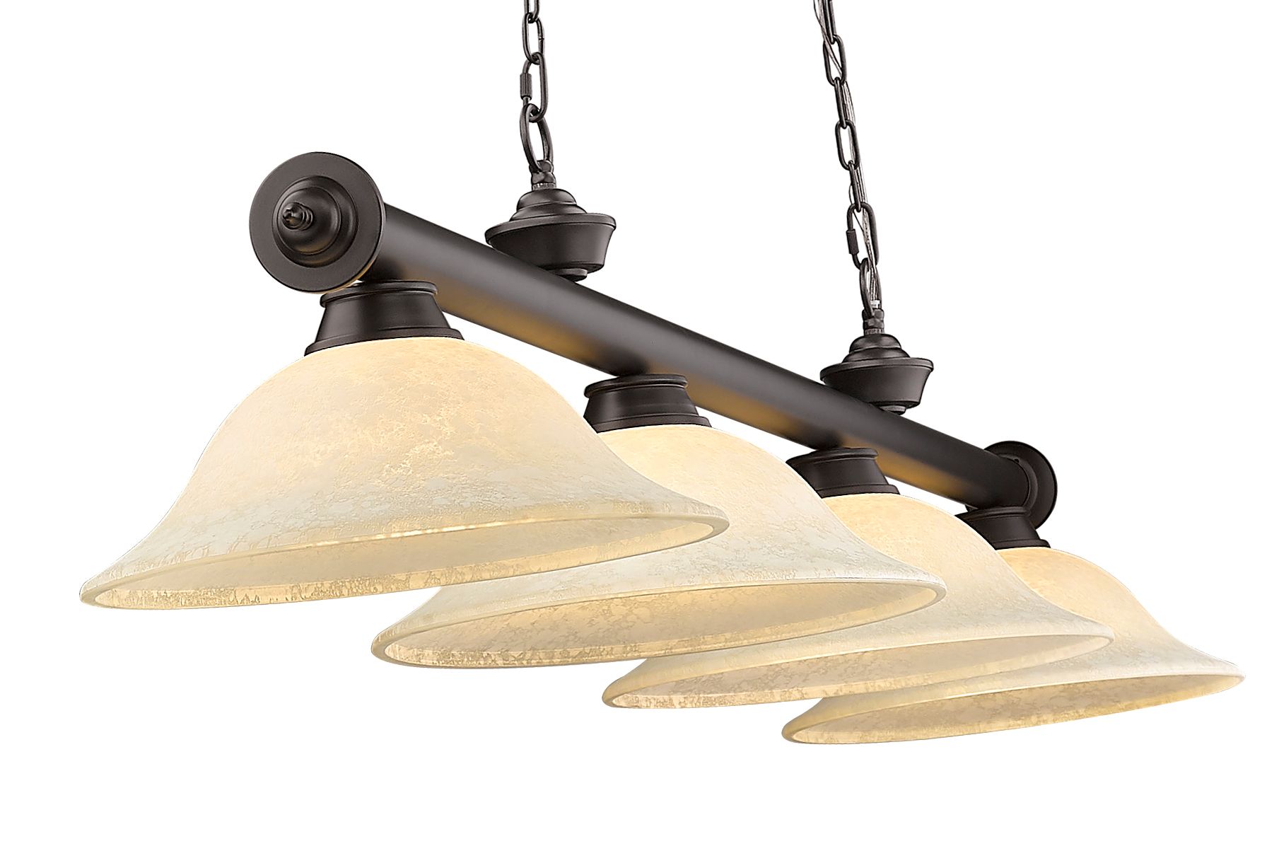 Cordon by Z-Lite Bronze 4 Light Billiard Light in scene