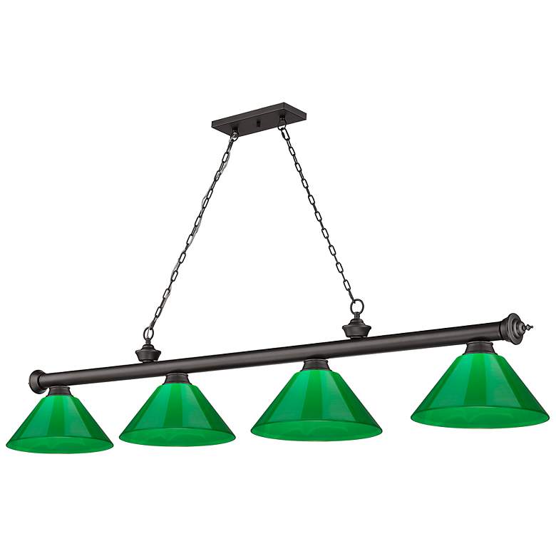 Image 2 Cordon by Z-Lite Bronze 4 Light Billiard Light