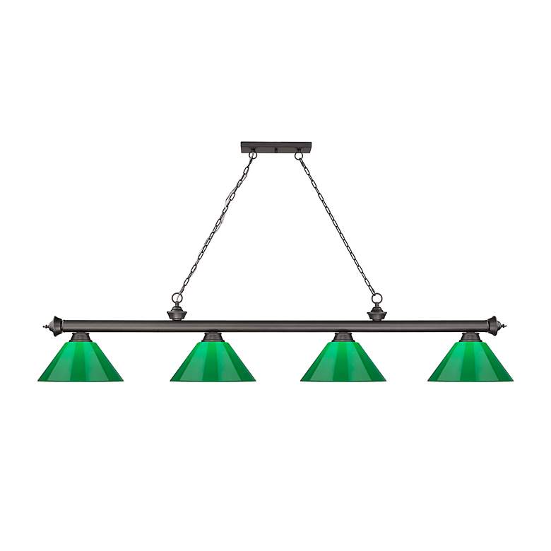 Image 5 Cordon by Z-Lite Bronze 4 Light Billiard Light more views
