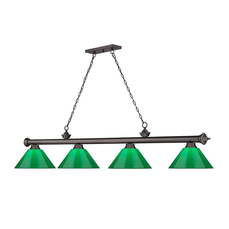 Image 6 Cordon by Z-Lite Bronze 4 Light Billiard Light more views