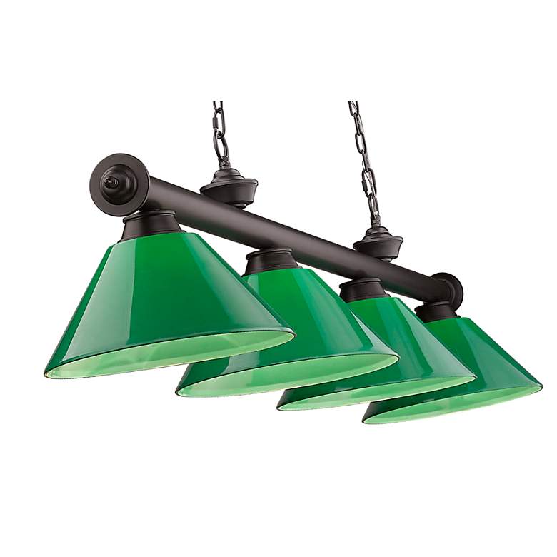 Image 7 Cordon by Z-Lite Bronze 4 Light Billiard Light more views