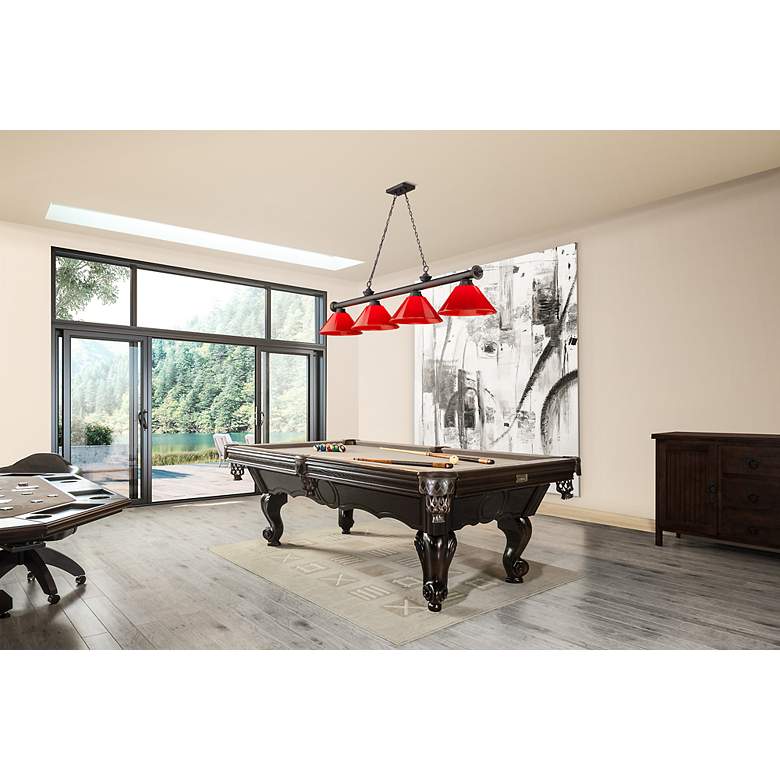 Image 3 Cordon by Z-Lite Bronze 4 Light Billiard Light more views