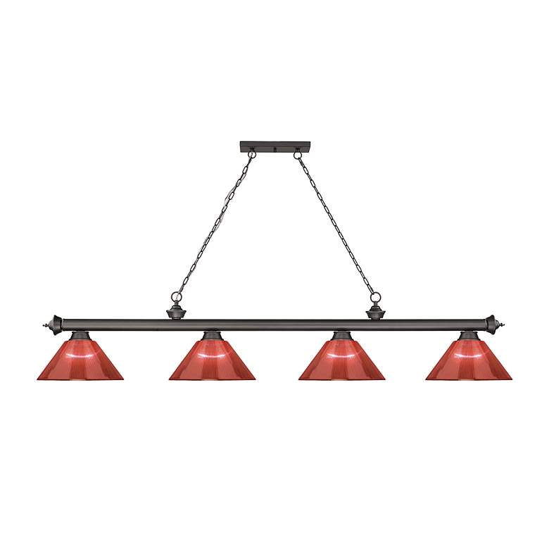 Image 5 Cordon by Z-Lite Bronze 4 Light Billiard Light more views