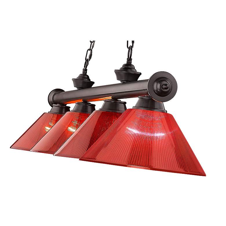 Image 7 Cordon by Z-Lite Bronze 4 Light Billiard Light more views