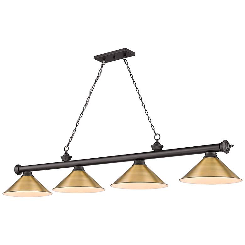Image 2 Cordon by Z-Lite Bronze 4 Light Billiard Light