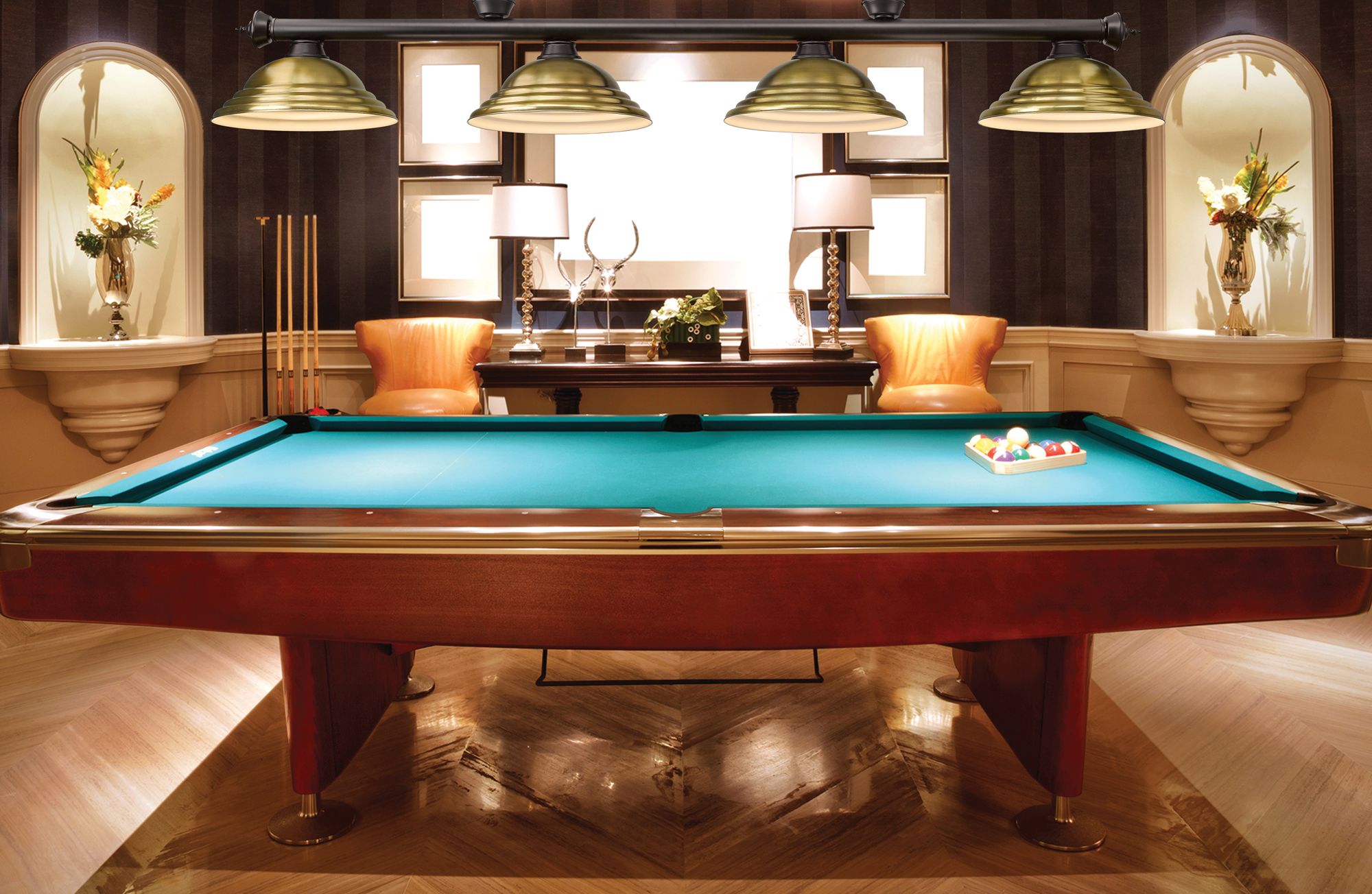 Image 4 Cordon by Z-Lite Bronze 4 Light Billiard Light more views