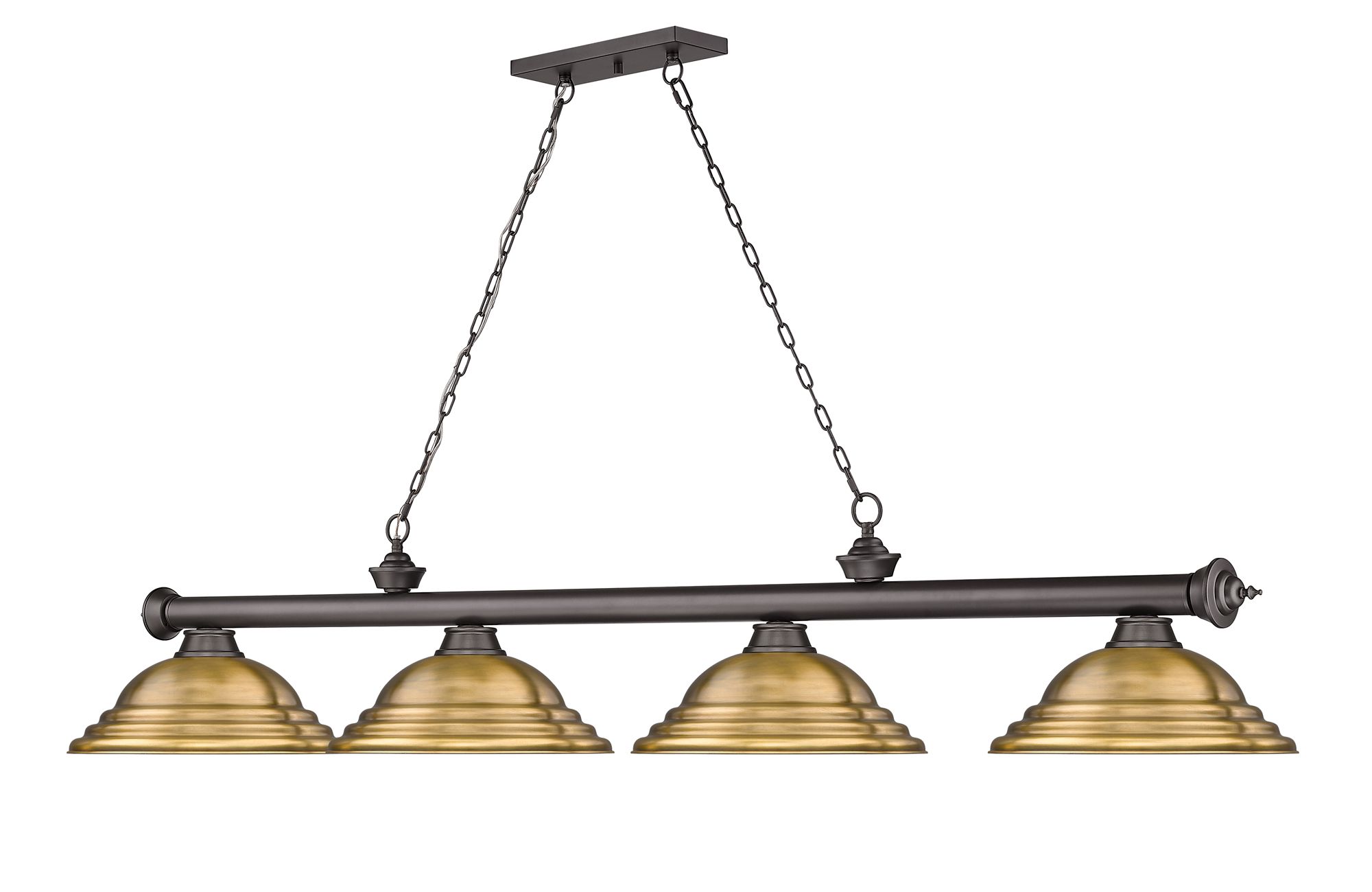 Image 6 Cordon by Z-Lite Bronze 4 Light Billiard Light more views