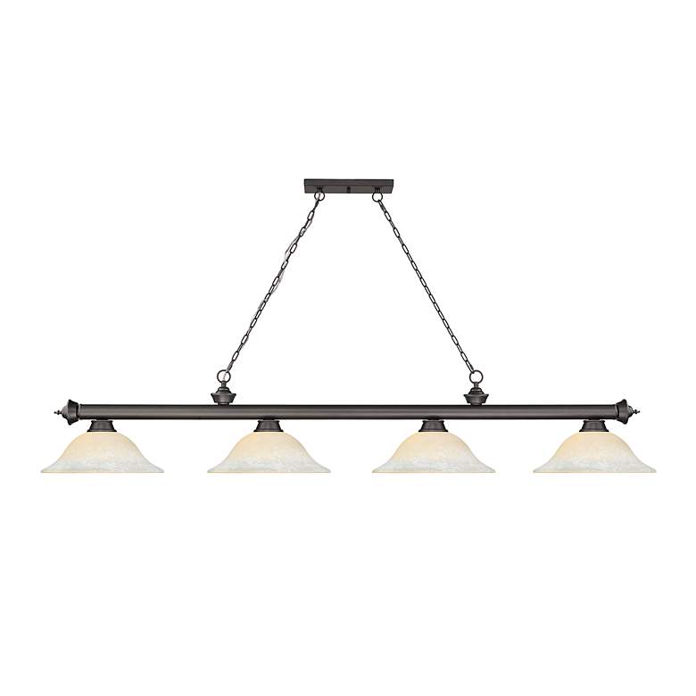 Image 4 Cordon by Z-Lite Bronze 4 Light Billiard Light more views