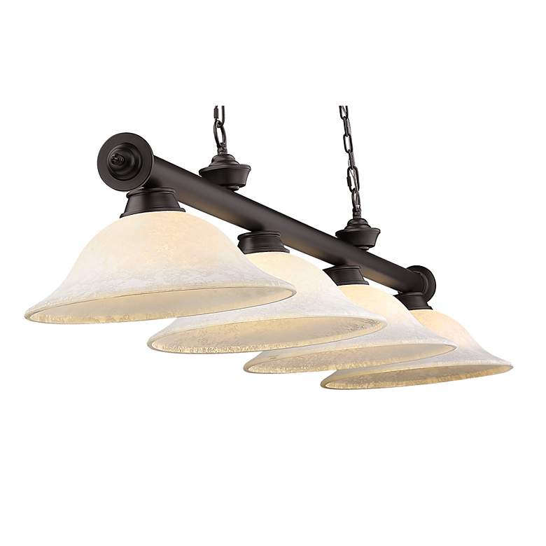 Image 6 Cordon by Z-Lite Bronze 4 Light Billiard Light more views