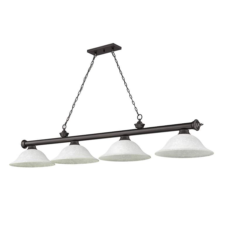 Image 7 Cordon by Z-Lite Bronze 4 Light Billiard Light more views