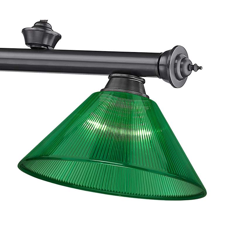 Image 7 Cordon by Z-Lite Bronze Plate 3 Light Billiard Light more views