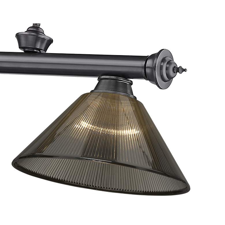 Image 7 Cordon by Z-Lite Bronze Plate 3 Light Billiard Light more views