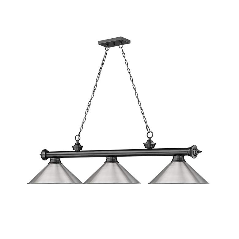 Image 6 Cordon by Z-Lite Bronze Plate 3 Light Billiard Light more views