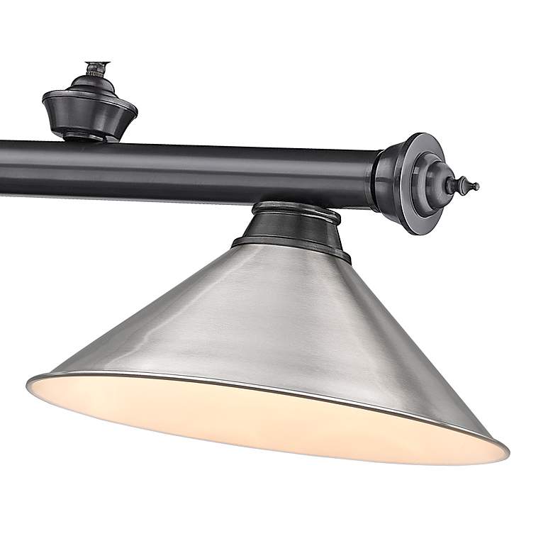 Image 7 Cordon by Z-Lite Bronze Plate 3 Light Billiard Light more views