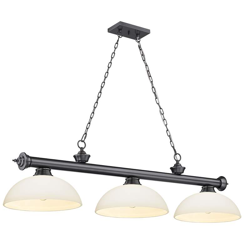 Image 1 Cordon by Z-Lite Bronze Plate 3 Light Billiard Light