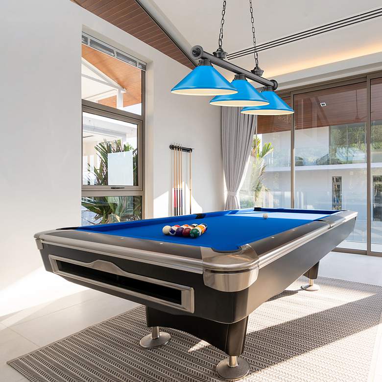 Image 3 Cordon by Z-Lite Bronze Plate 3 Light Billiard Light more views