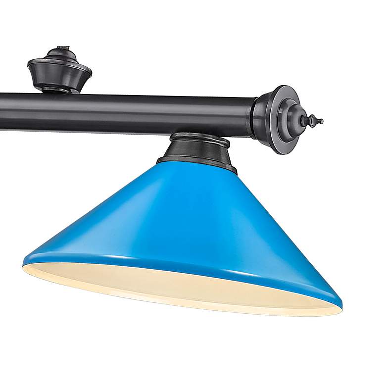 Image 7 Cordon by Z-Lite Bronze Plate 3 Light Billiard Light more views