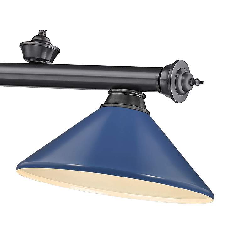 Image 7 Cordon by Z-Lite Bronze Plate 3 Light Billiard Light more views