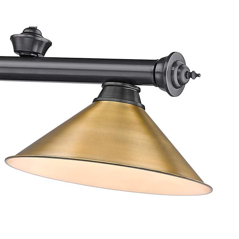 Image 7 Cordon by Z-Lite Bronze Plate 3 Light Billiard Light more views