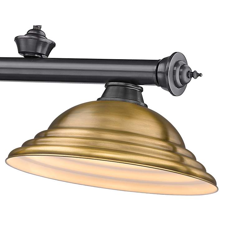 Image 7 Cordon by Z-Lite Bronze Plate 3 Light Billiard Light more views