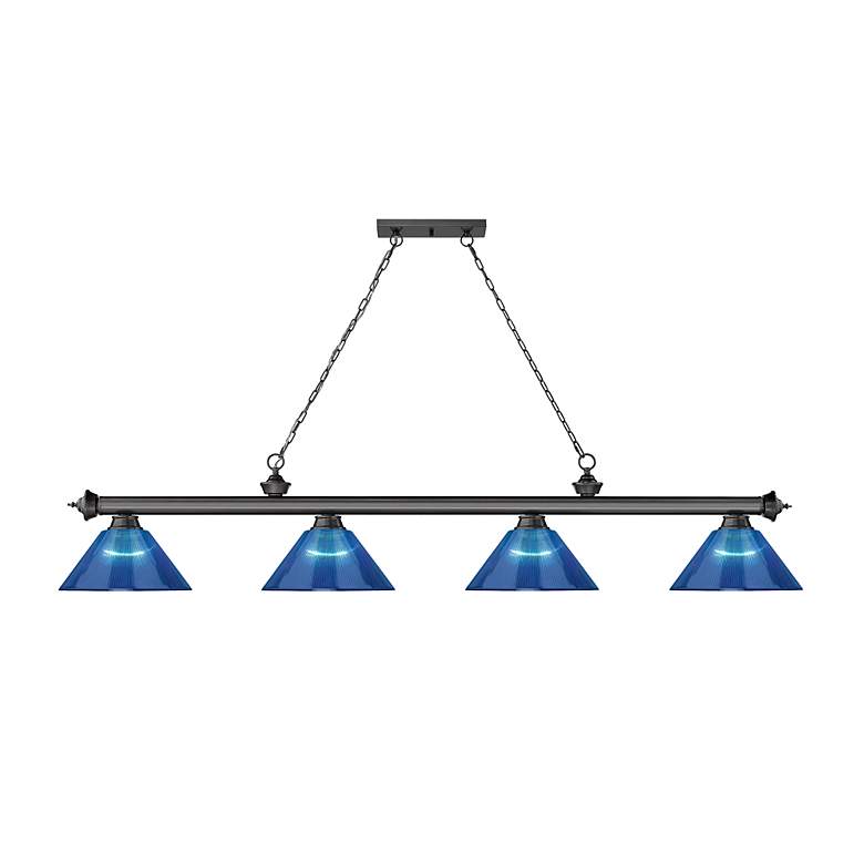 Image 5 Cordon by Z-Lite Bronze Plate 4 Light Billiard Light more views