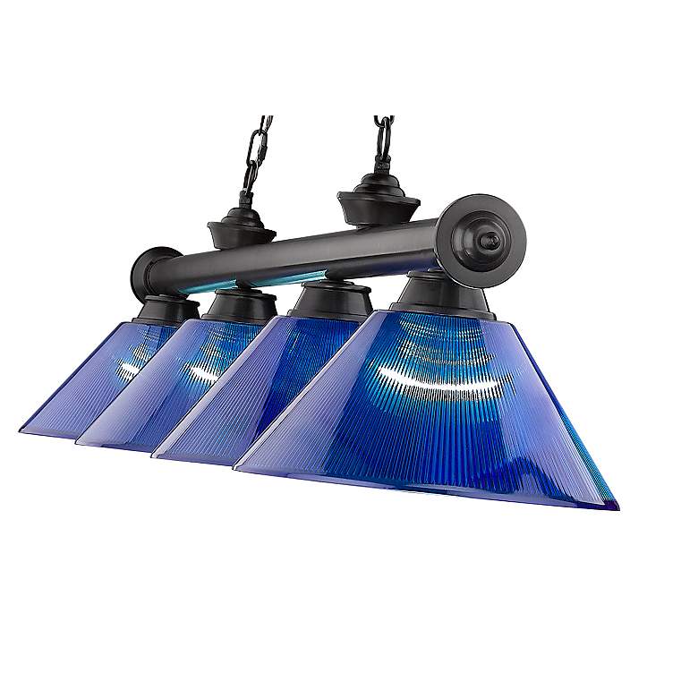 Image 7 Cordon by Z-Lite Bronze Plate 4 Light Billiard Light more views