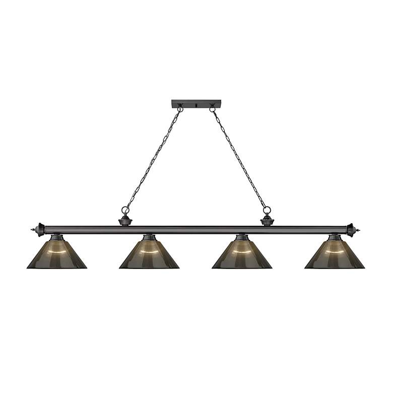 Image 5 Cordon by Z-Lite Bronze Plate 4 Light Billiard Light more views