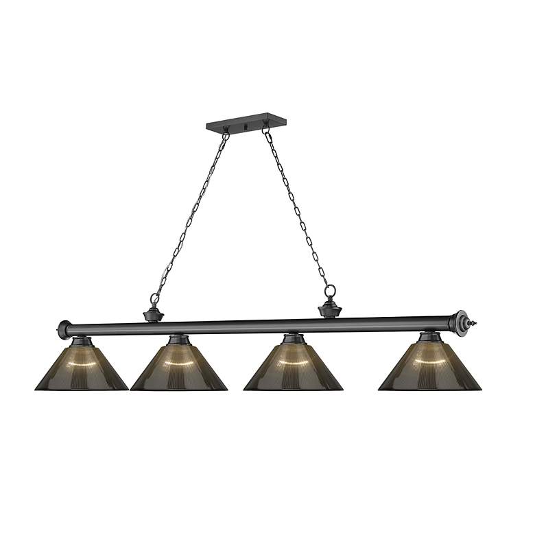 Image 6 Cordon by Z-Lite Bronze Plate 4 Light Billiard Light more views
