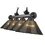 7_Cordon by Z-Lite Bronze Plate 4 Light Billiard Light more views