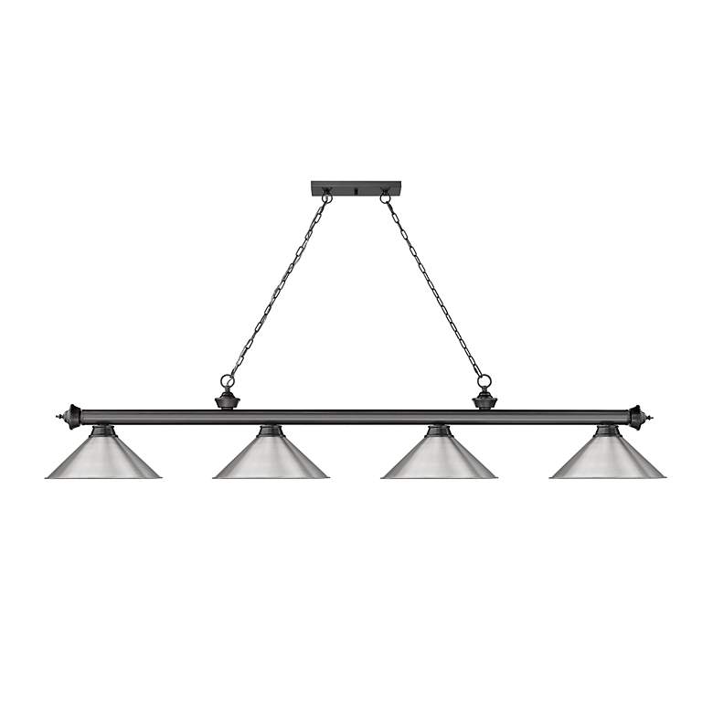 Image 5 Cordon by Z-Lite Bronze Plate 4 Light Billiard Light more views