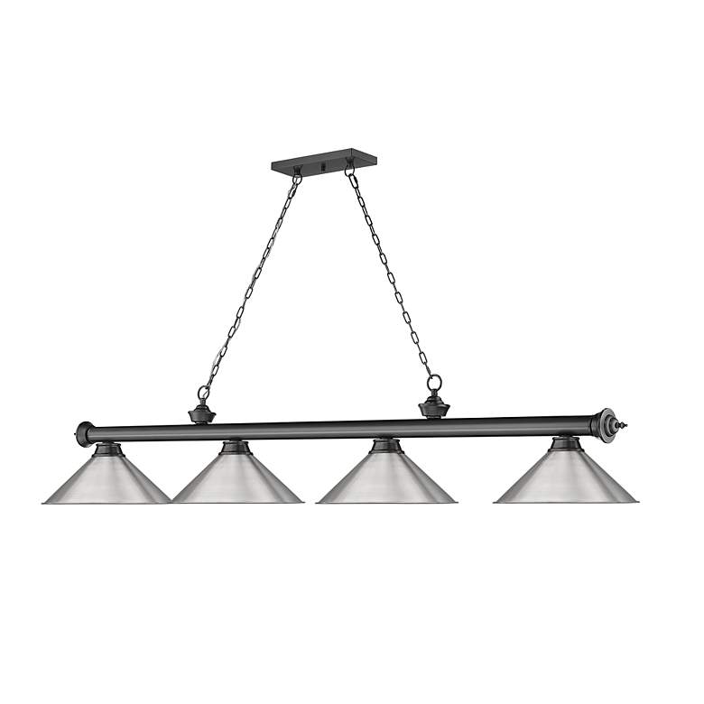 Image 6 Cordon by Z-Lite Bronze Plate 4 Light Billiard Light more views