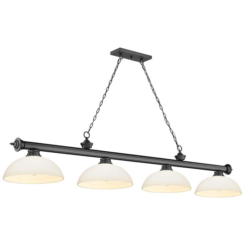Image 1 Cordon by Z-Lite Bronze Plate 4 Light Billiard Light
