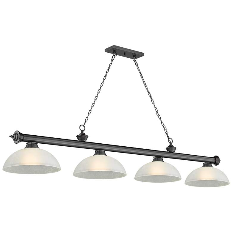 Image 1 Cordon by Z-Lite Bronze Plate 4 Light Billiard Light