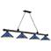 Cordon by Z-Lite Bronze Plate 4 Light Billiard Light