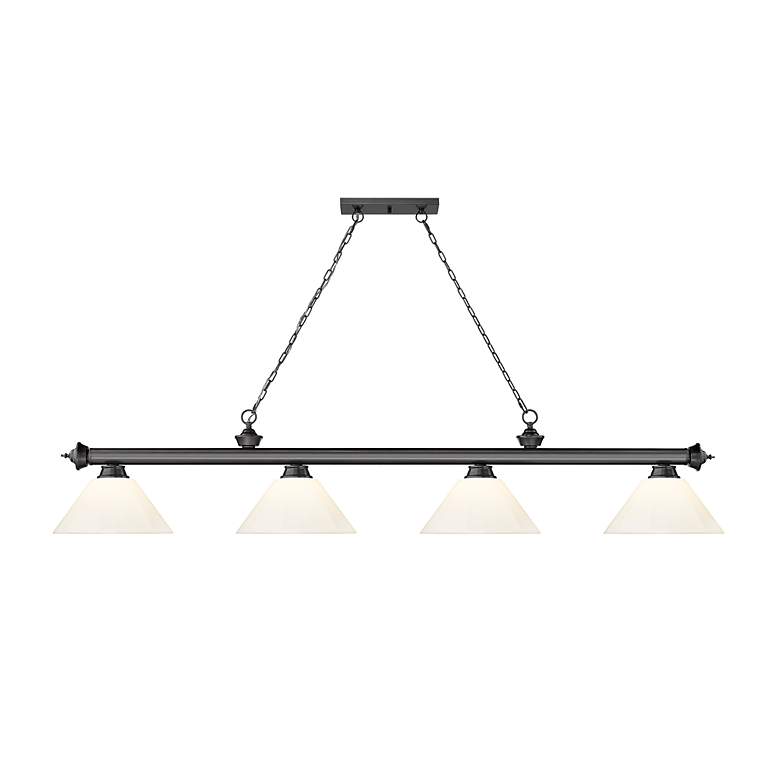 Image 5 Cordon by Z-Lite Bronze Plate 4 Light Billiard Light more views