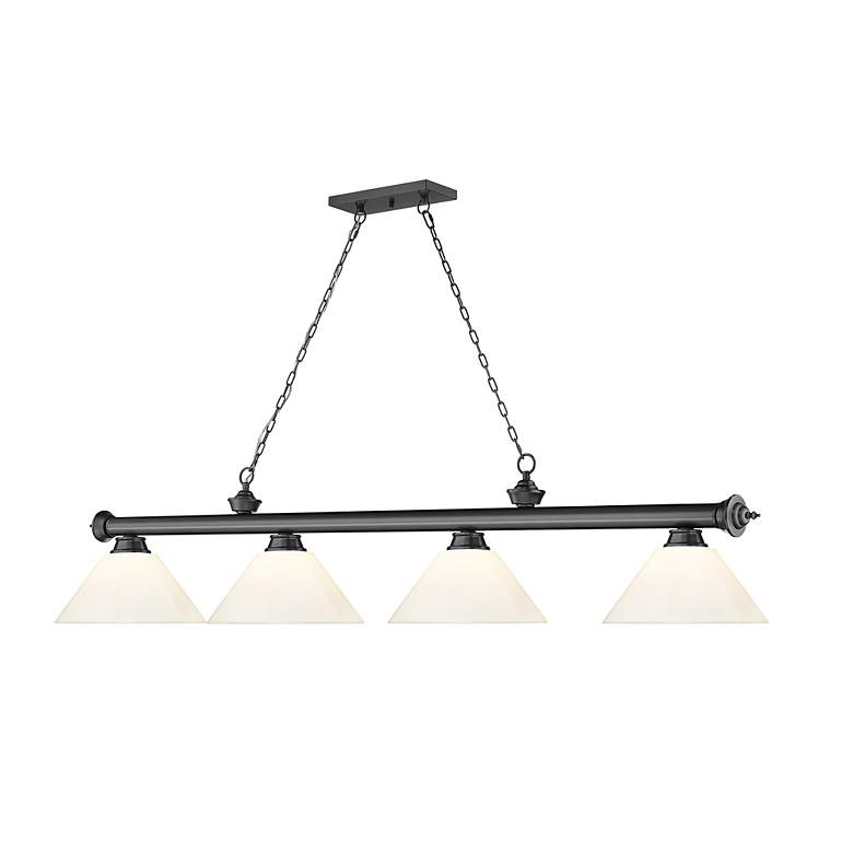 Image 6 Cordon by Z-Lite Bronze Plate 4 Light Billiard Light more views