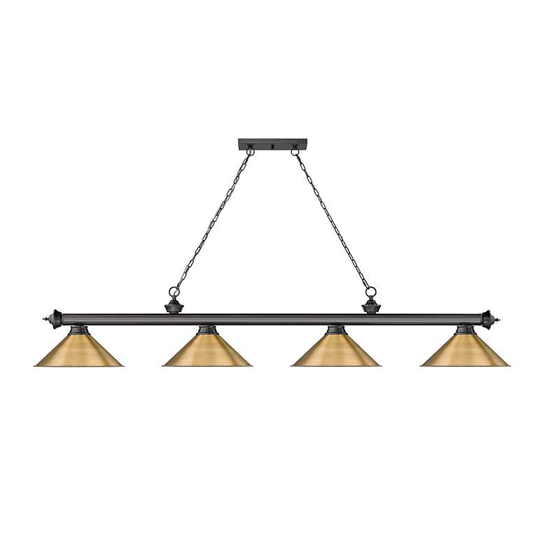 Image 5 Cordon by Z-Lite Bronze Plate 4 Light Billiard Light more views