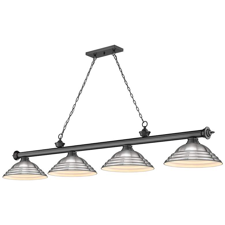 Image 2 Cordon by Z-Lite Bronze Plate 4 Light Billiard Light
