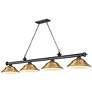 2_Cordon by Z-Lite Bronze Plate 4 Light Billiard Light
