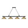 5_Cordon by Z-Lite Bronze Plate 4 Light Billiard Light more views